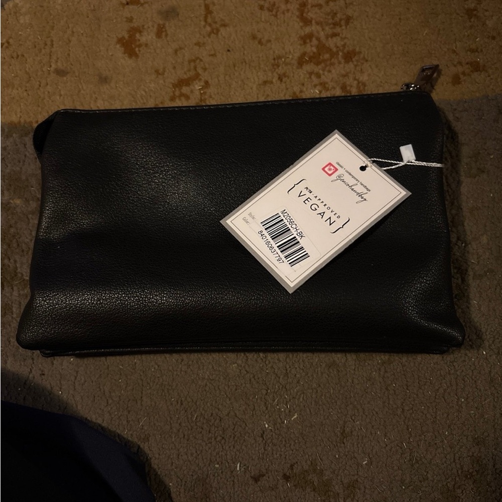 Black Vegan Leather Women’s crossbody